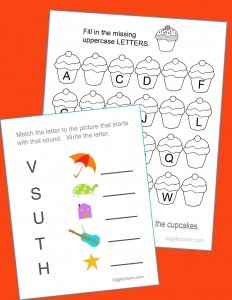 kindergarten worksheets