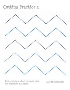 Cutting Practice Worksheet 2
