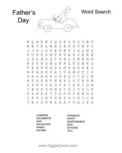 Father’s Day Word Search