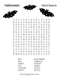 Halloween Word Search
