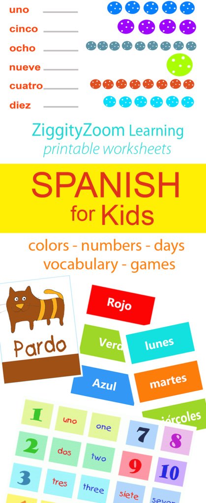 Free Printable Spanish worksheets