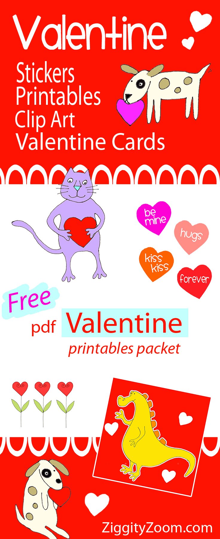 free Valentine printable workbook