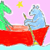 Bear with Blue Hair Rhyming Story