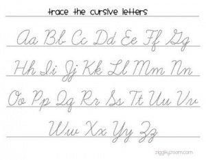 Cursive Writing Practice Worksheet