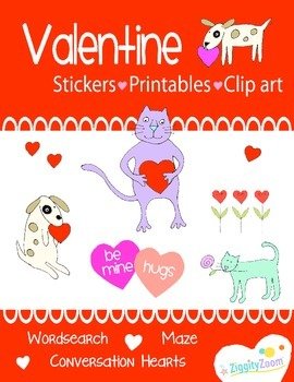 Valentines Day Preschool Kindergarten Workbook Fun