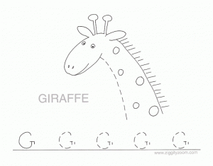 Letter G Alphabet Tracing Worksheets