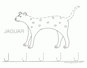 Letter J Alphabet Tracing Worksheets