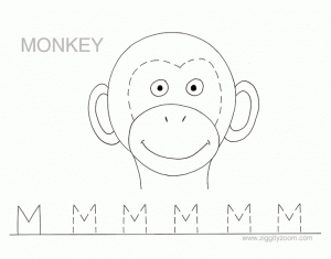 Letter M Alphabet Tracing Worksheets