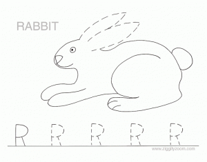 Letter R Alphabet Tracing Worksheets