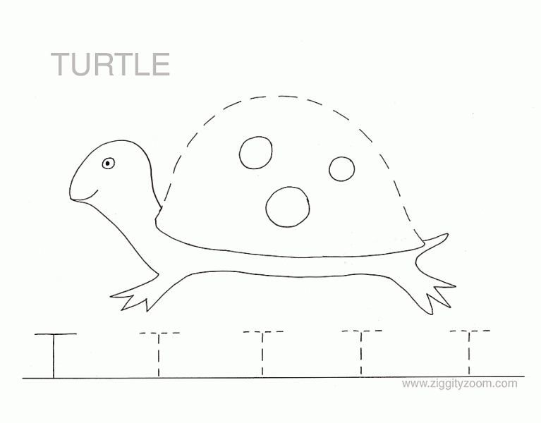 Letter T Alphabet Tracing Worksheets