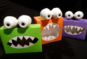 Monster Box Recycled Craft Project