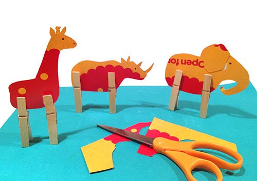 cardboard animal project