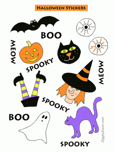 Printable Halloween Stickers